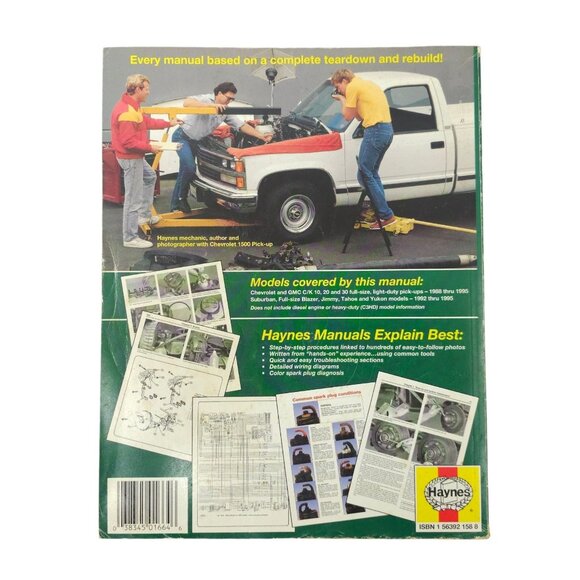 Haynes 1664 Repair Manual Chevrolet GMC Pick-Ups 1988 Thru 1995 2WD And 4WD - Picture 2 of 16
